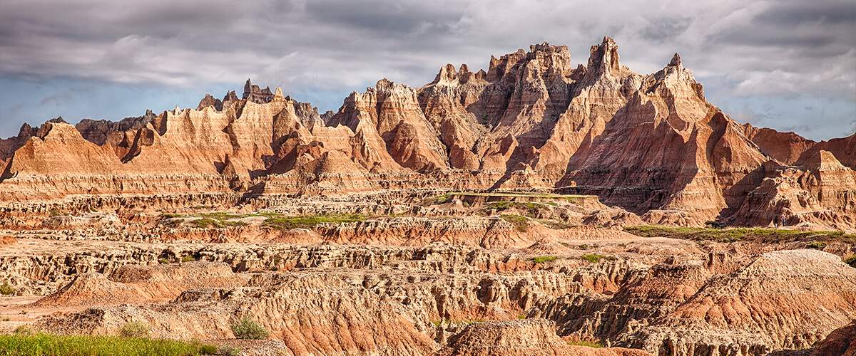 Photo of the Badlands National Park outside of Wall, South Dakota.