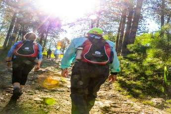 People hiking in the Black Hills, South Dakota