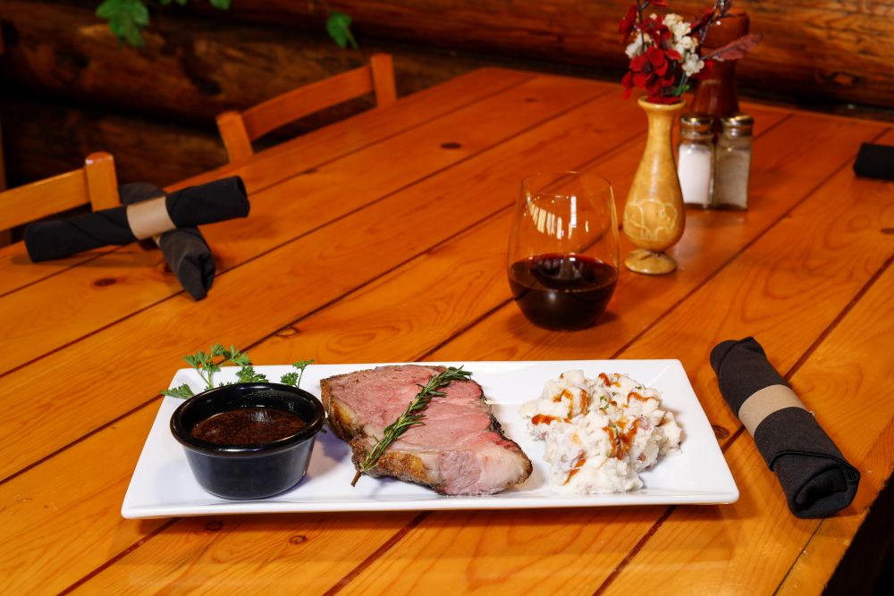 Image of steak at Powder House Restaurant in Keystone, South Dakota