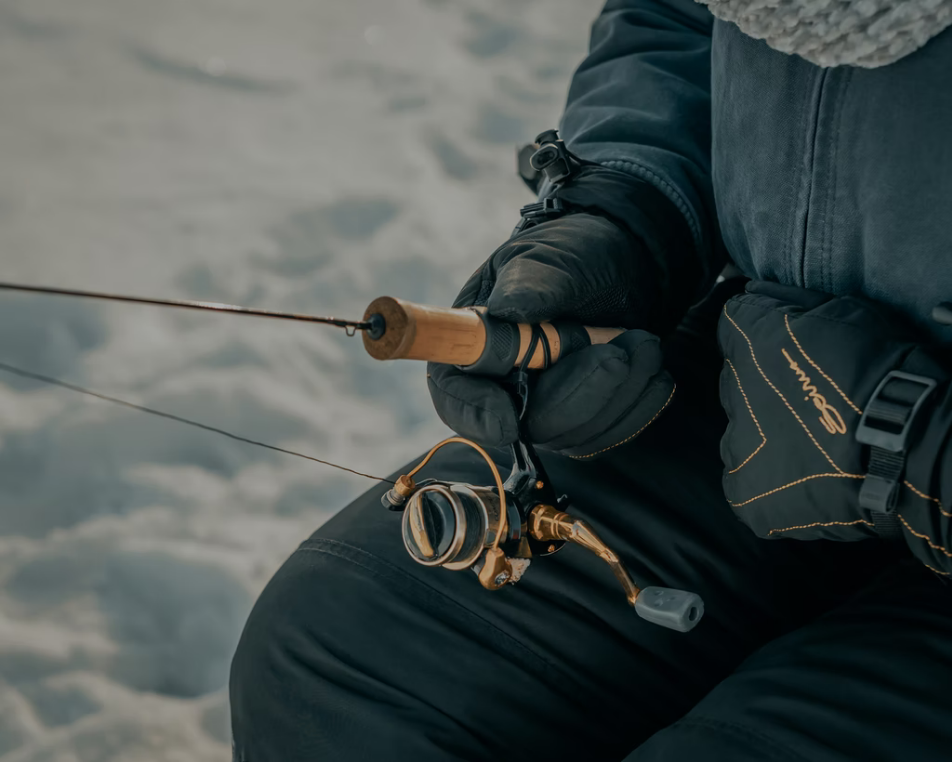 Ice fishing courtesy of Clay Banks